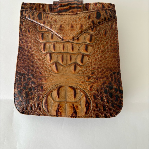 Brahmin Vintage Brown Leather Crossbody Bag - Picture 4 of 11